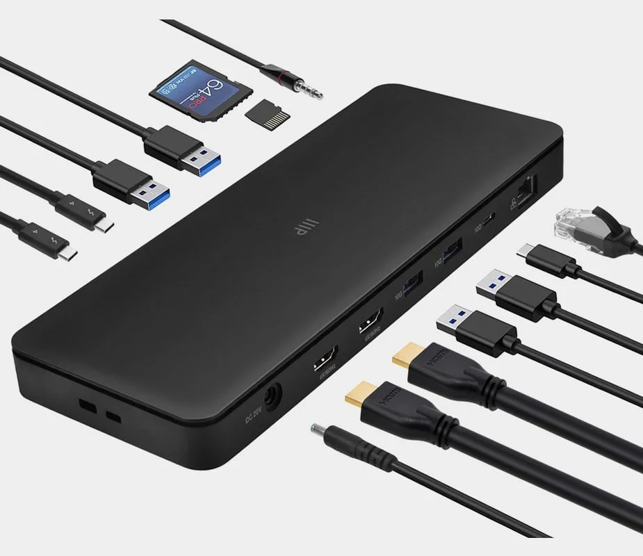 Monoprice 13‑in‑1 Thunderbolt 4 Docking Station Dual HDMI 4K@60Hz,