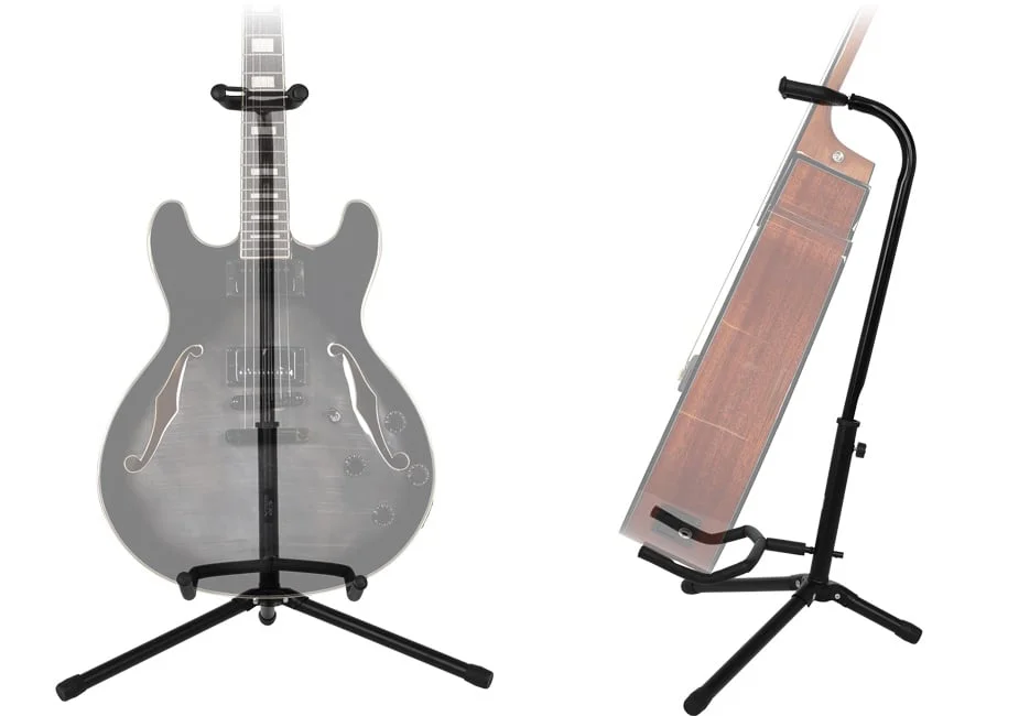 Stage Right by Monoprice Classic Tripod Stand for Electric and Acoustic Guitars