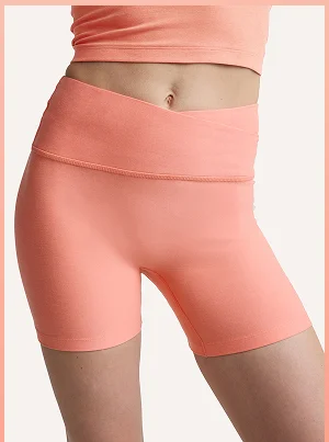 Spacedye At Your Leisure 5" Biker Short in Dreamsicle Heather