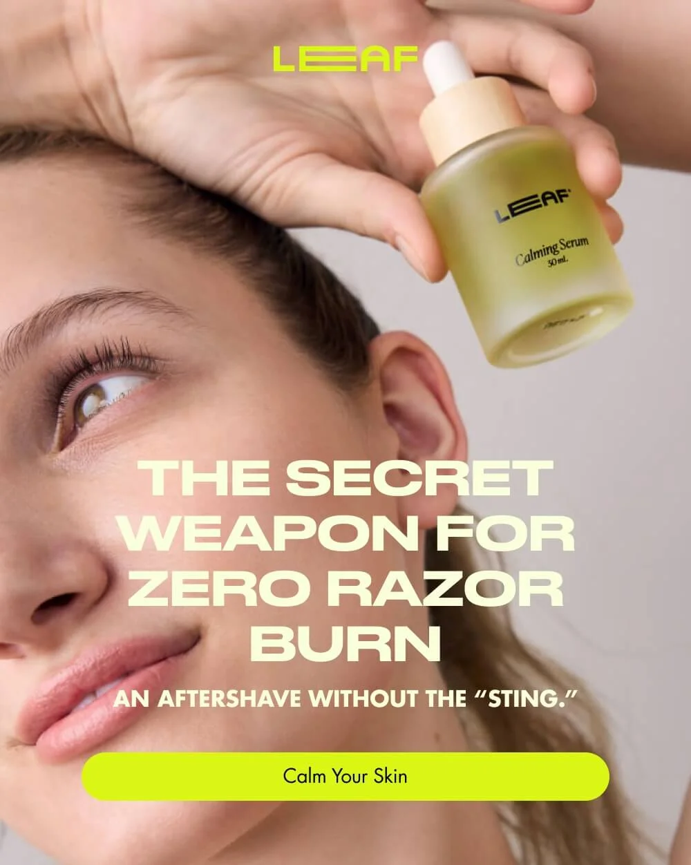 The Secret Weapon for Zero Razor Burn An aftershave without the “sting.” Calm Your Skin