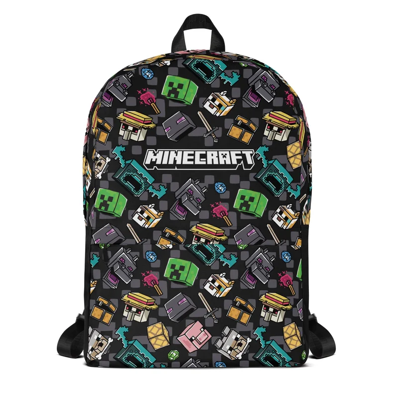 Image of Minecraft Backpack Mascot Pattern
