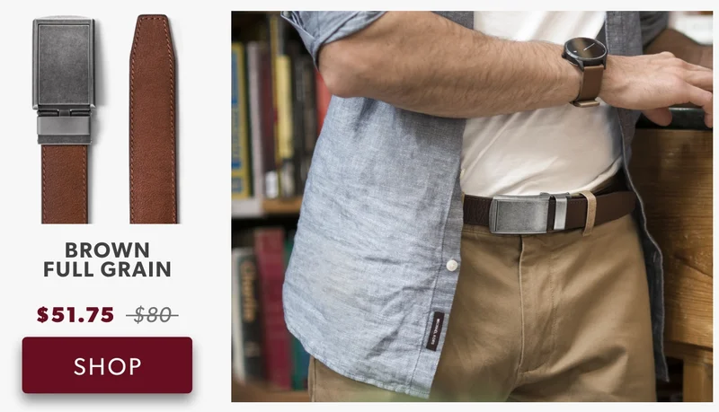 Shop Brown Full Grain Belt