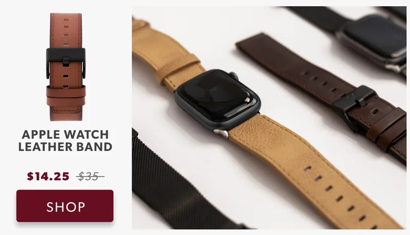 Shop Apple Watch Leather Band