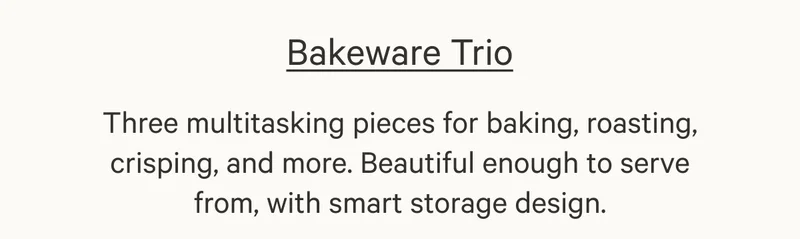 Bakeware Trio