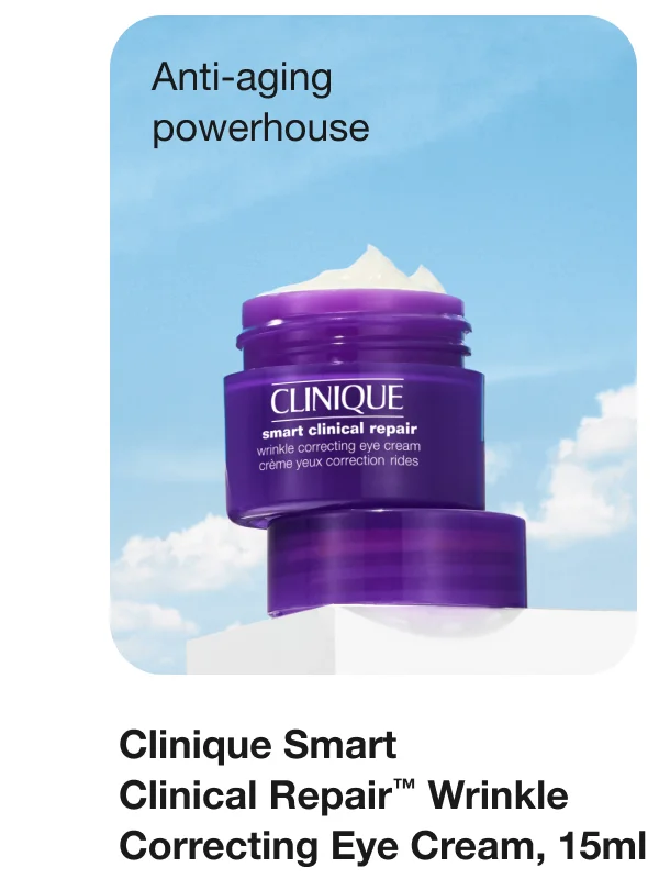Anti-aging powerhouse Clinique Smart Clinical Repair™ Wrinkle Correcting Eye Cream, 15ml