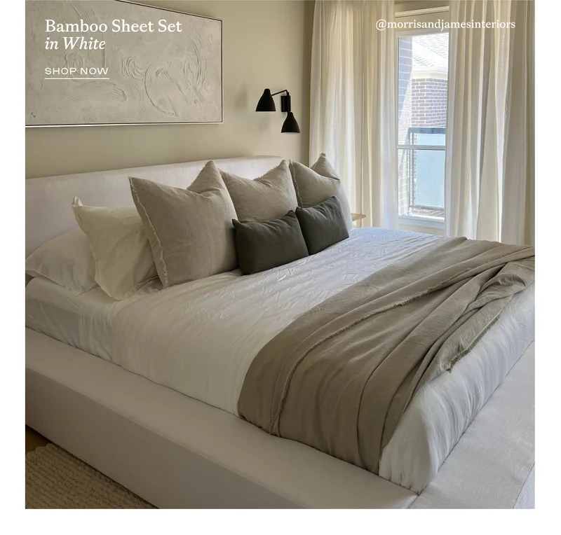 Bamboo Sheet Set in WHITE