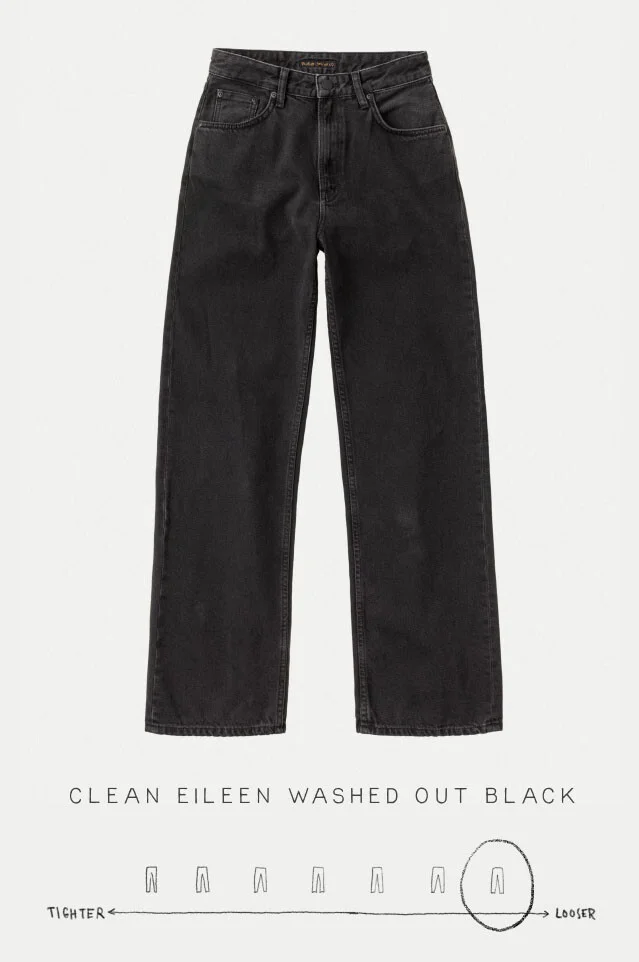 Clean Eileen Washed Out Black