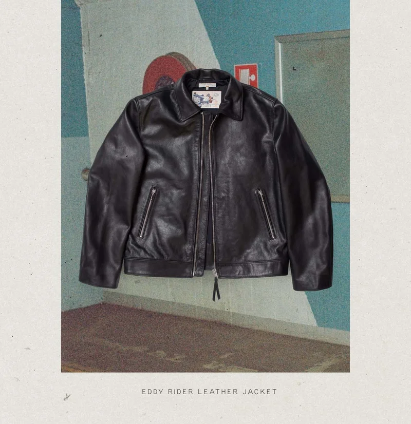 Eddy Rider Leather Jacket Black