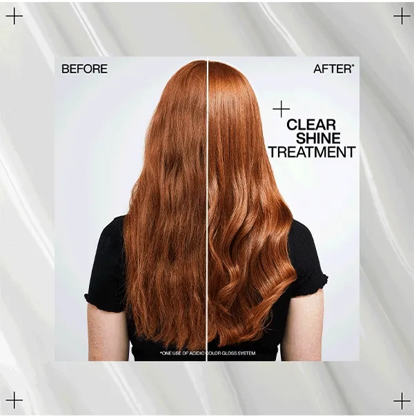 acidic color gloss before and after