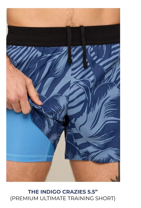 Premium Ultimate Training Short: The Indigo Crazies 5.5"