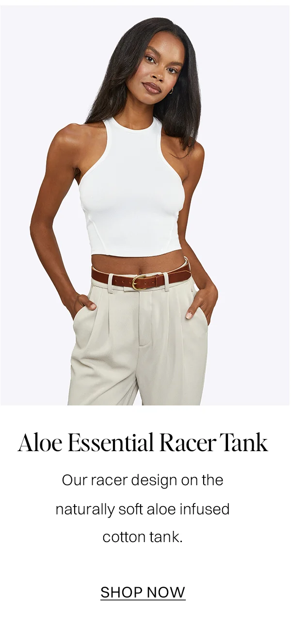 Aloe Essential racer tank