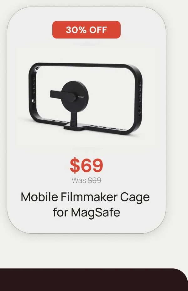 40% Off - $59 Mobile Filmmaker Cage for MagSafe