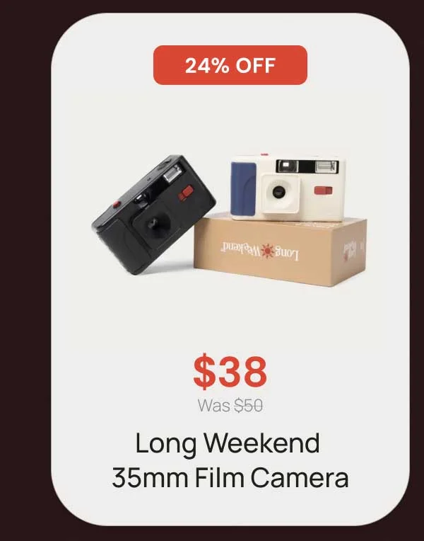 24% off - $38 Long Weekend 35mm Film Camera
