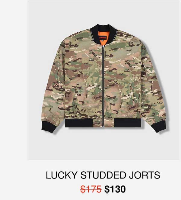 LUCKY STUDDED JORTS