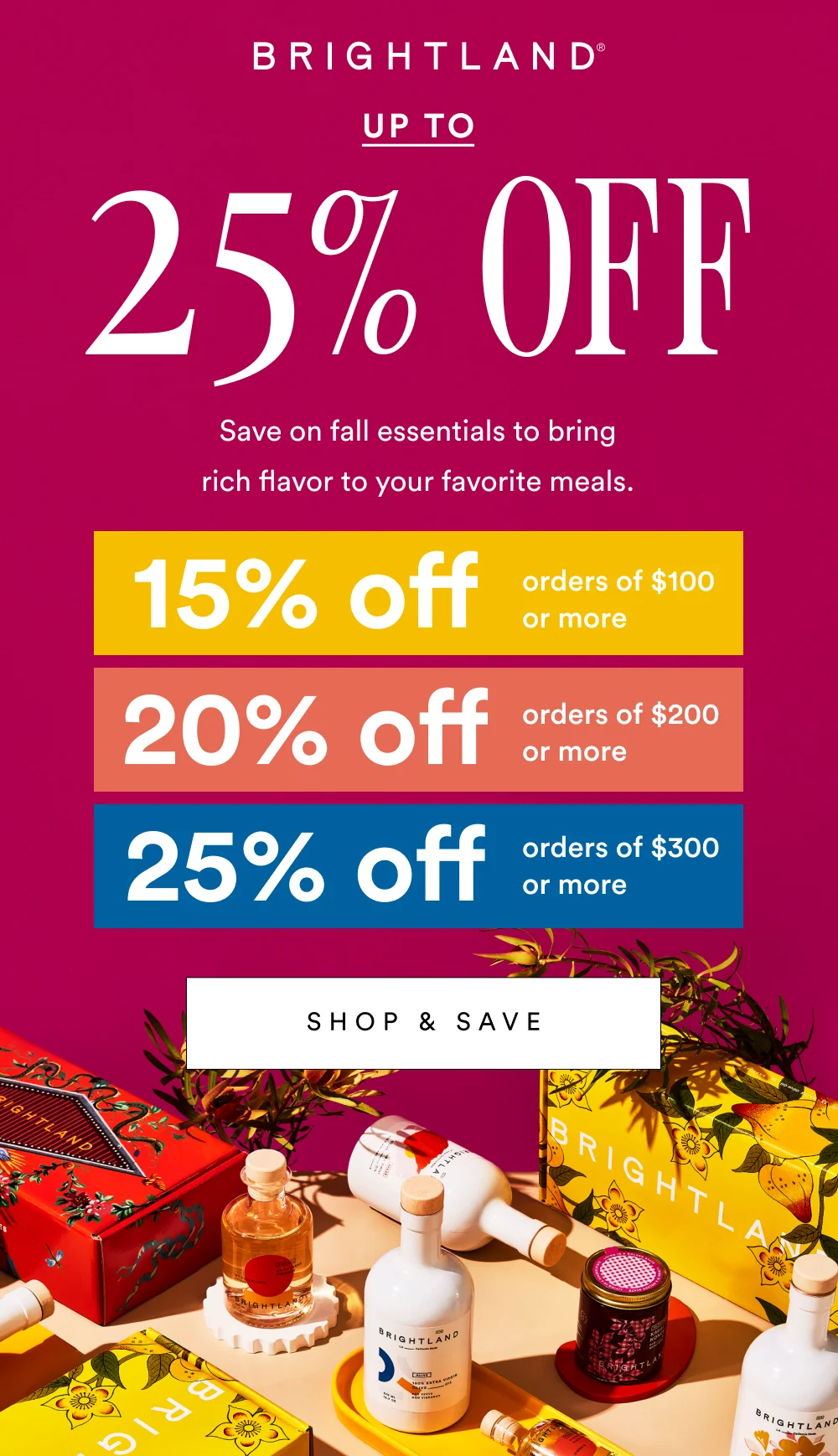 Fall Bounty Sale 25% OFF