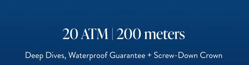 20 ATM | 200 Meters