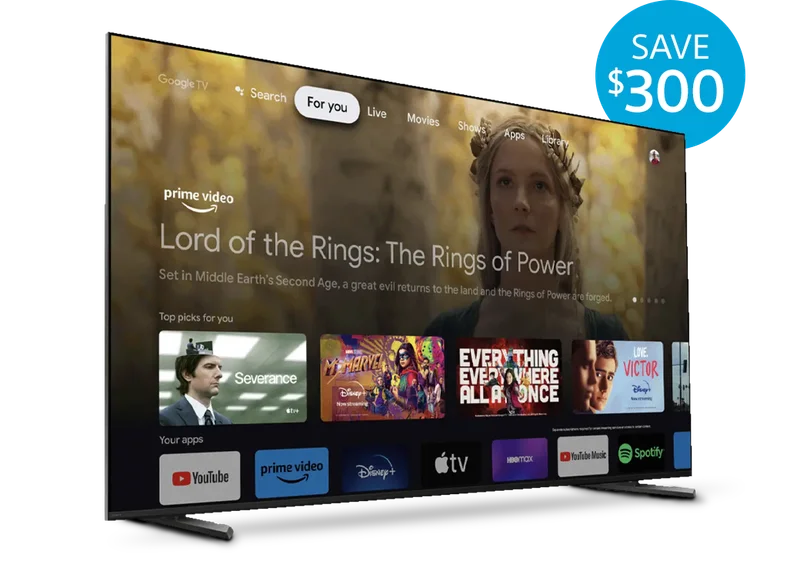 85" Class (84.5" diag.) BRAVIA XR™ X90L Full Array LED 4K HDR¹ Google TV