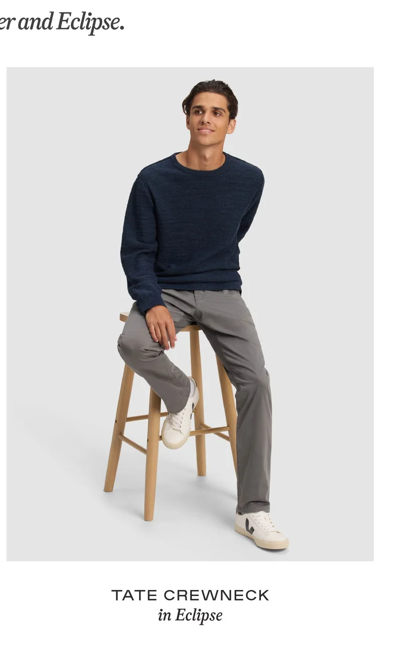 Tate Crewneck in Eclipse