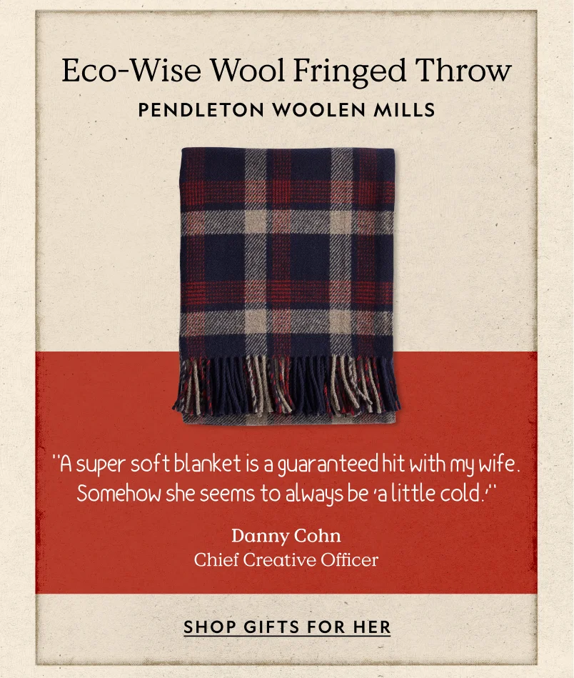 Eco-Wise Wool Fringed Throw