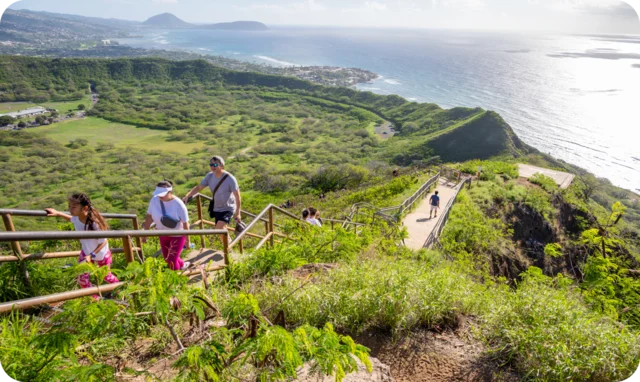 Coastal hike in Honolulu