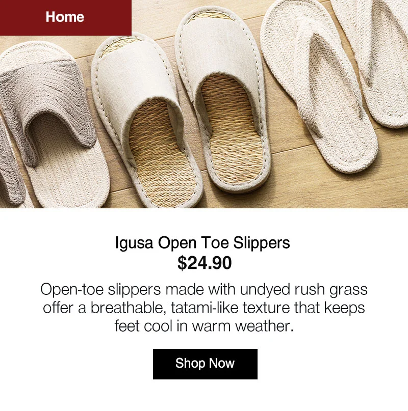 Shop Igusa Open Toe Slippers