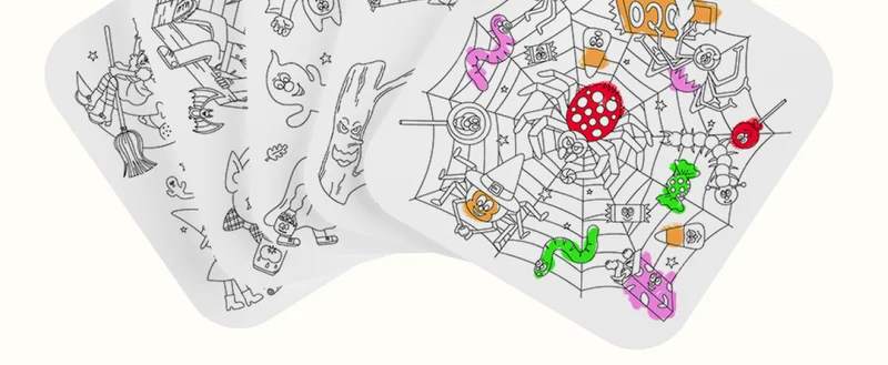 Giant Coloring Sheets. Halloween Limited Edition.