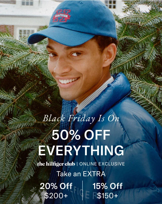 Black Friday is on 50% off everything