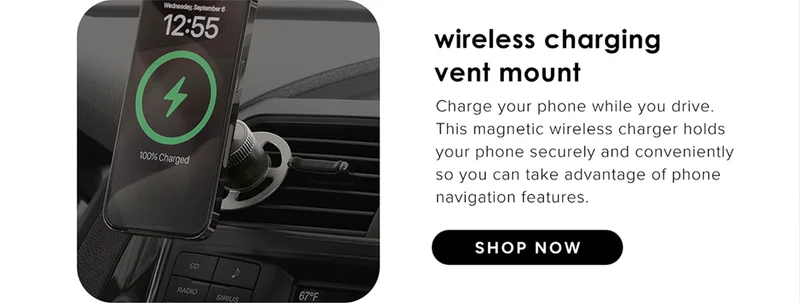 wireless charging vent mount