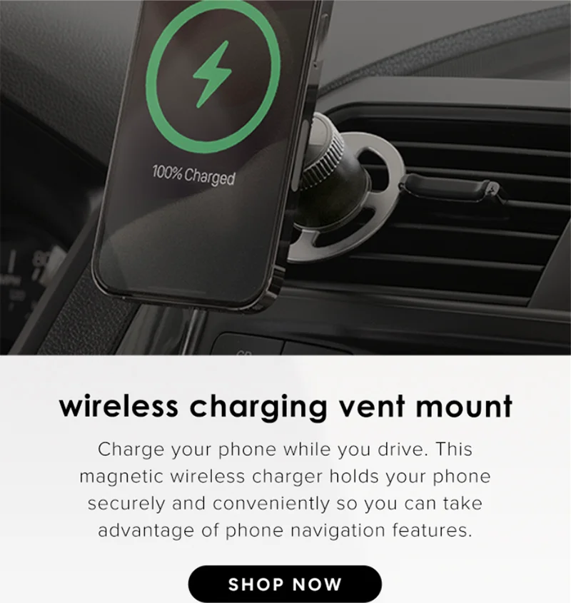 wireless charging vent mount