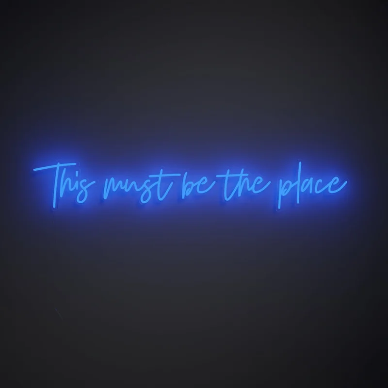 Image of This must be the place - LED neon sign discount code
