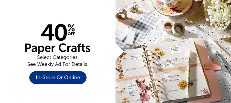 40% Off Paper Crafts