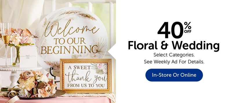 40% Off Floral & Wedding