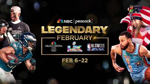 Legendary February - 2026 Winter Olympics, Super Bowl LX, NBA All-Star