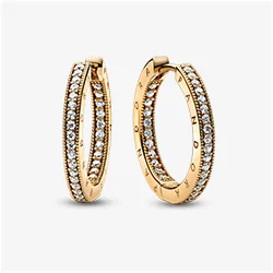 Sparkling Huggie Hoop Earrings