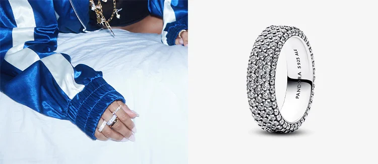 Pandora Timeless Pavé Triple-row Ring