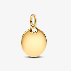 Engravable Round Tag Dangle Charm