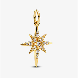 Sparkling North Star Dangle Charm