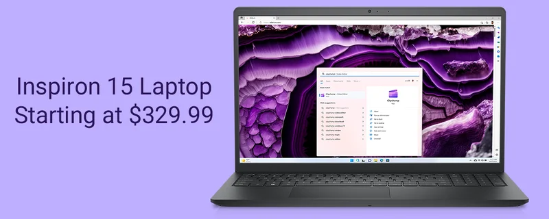 Inspiron 15 Laptop Starting at $329.99