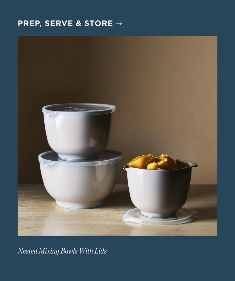 Nested Mixing Bowls with Lids