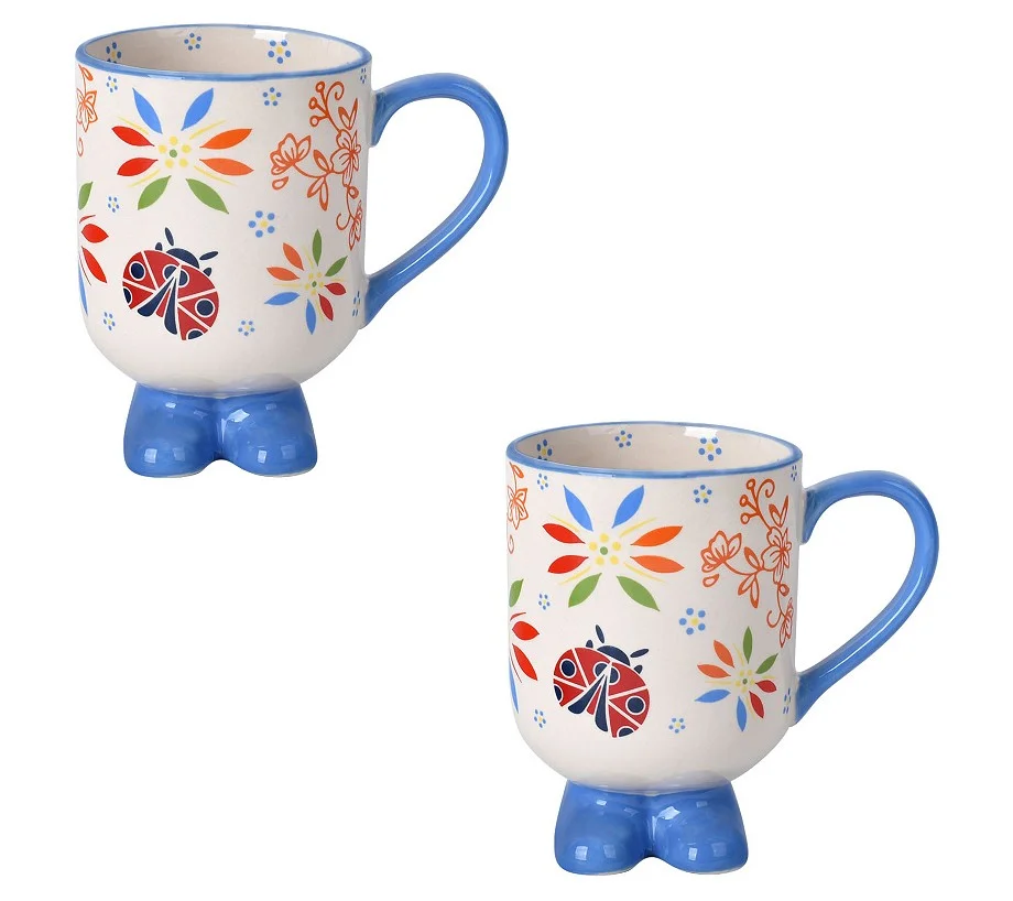 Temp-tations Seasonal Set of (2) 20-oz Footed Mgs