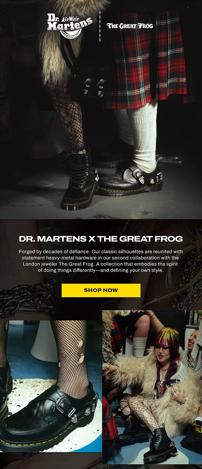 Shop Dr. Martens x The Great Frog collab