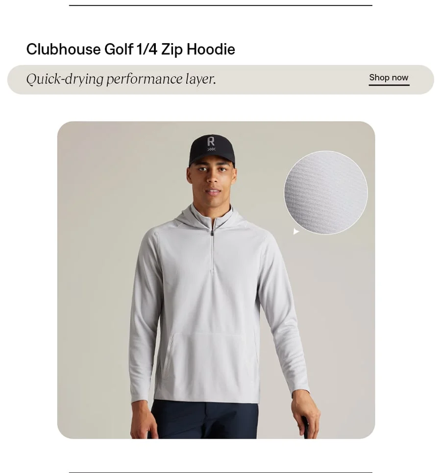 Clubhouse Golf 1/4 Zip Hoodie