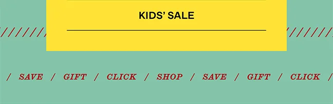 Shop Kids Cyber Monday Sale