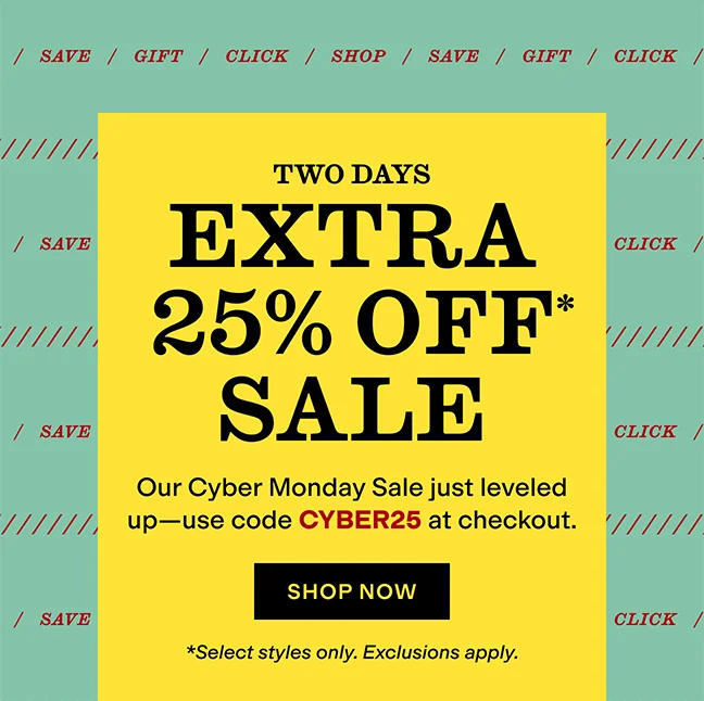 Shop Cyber Monday Sale