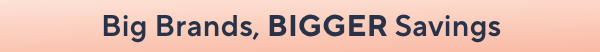 big brands, big savings