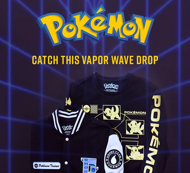 Pokemon Catch This Vapor Wave Drop Shop Now