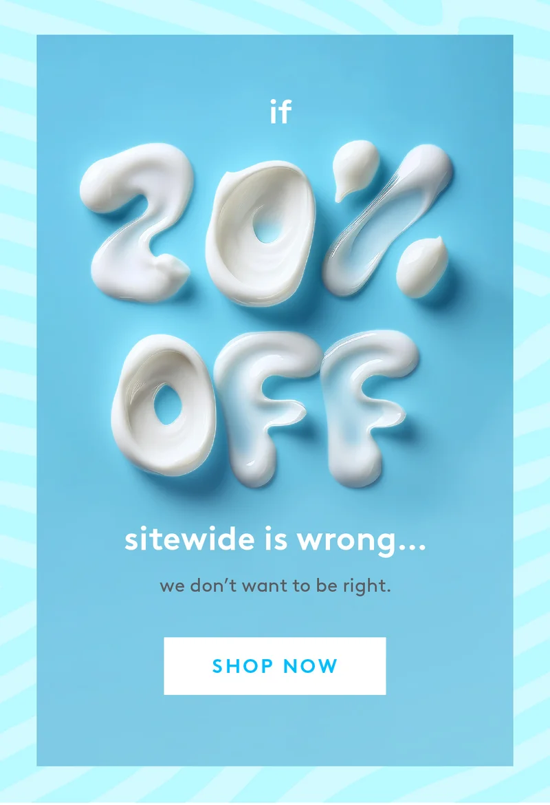 20% off hero