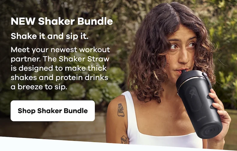NEW Shaker Bundle. Shake it and sip it. Meet your newest workout partner. The Shaker Straw is designed to make thick shakes and protein drinks a breeze to sip. (Sold as an accessory only.) | Shop Shaker Bundle