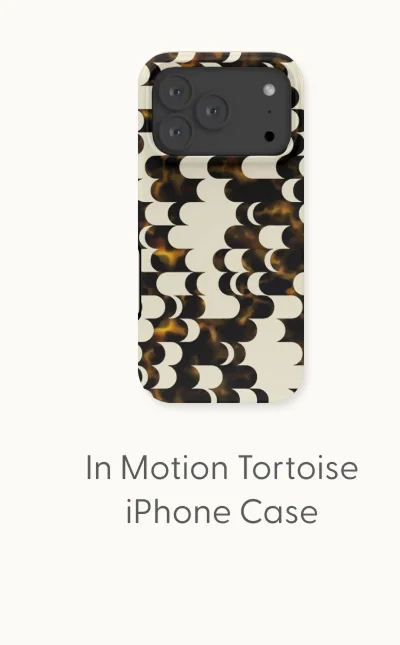 In Motion Amber Tortoise iPhone Case