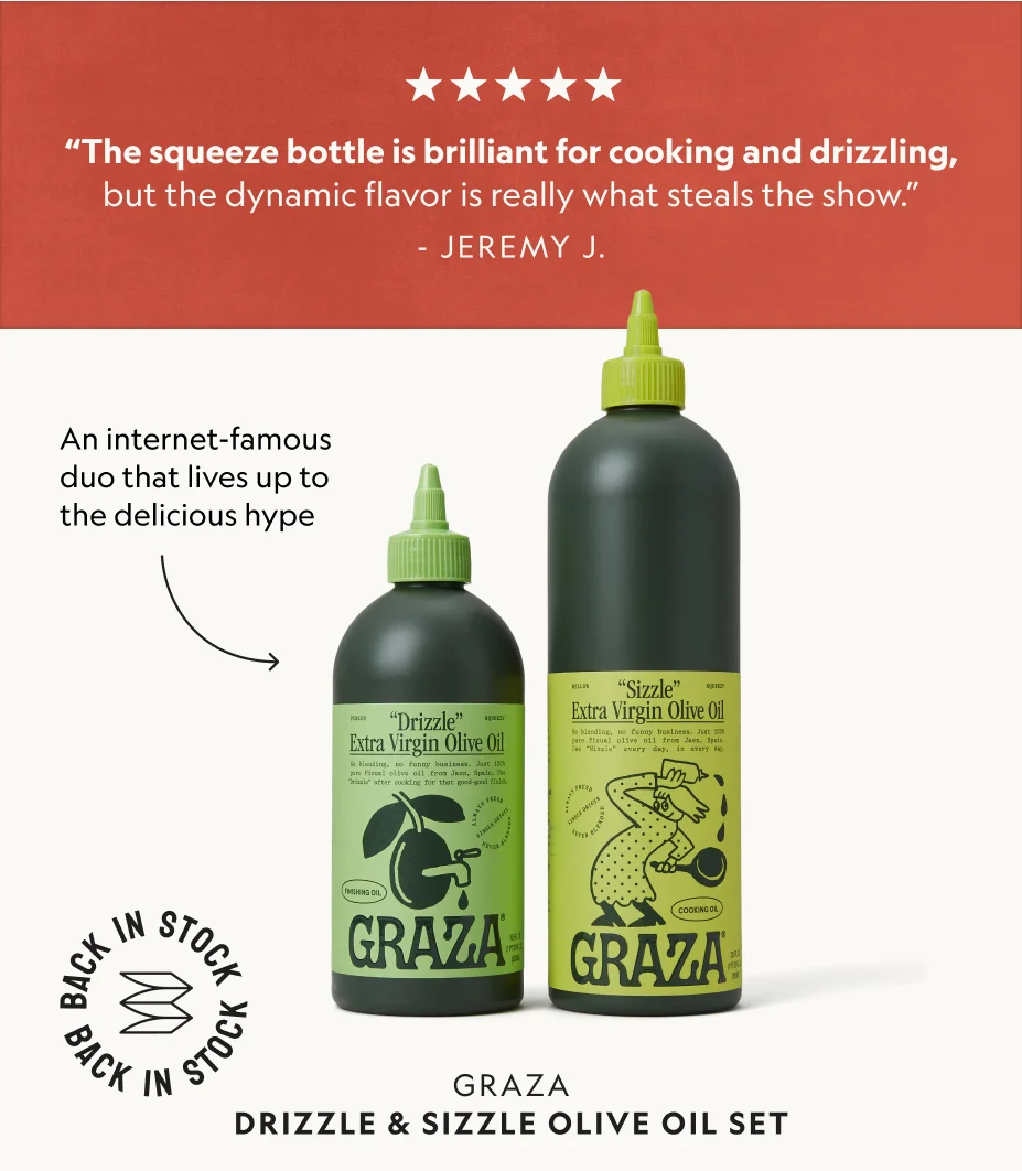 Drizzle & Sizzle Extra Virgin Olive Oil Set